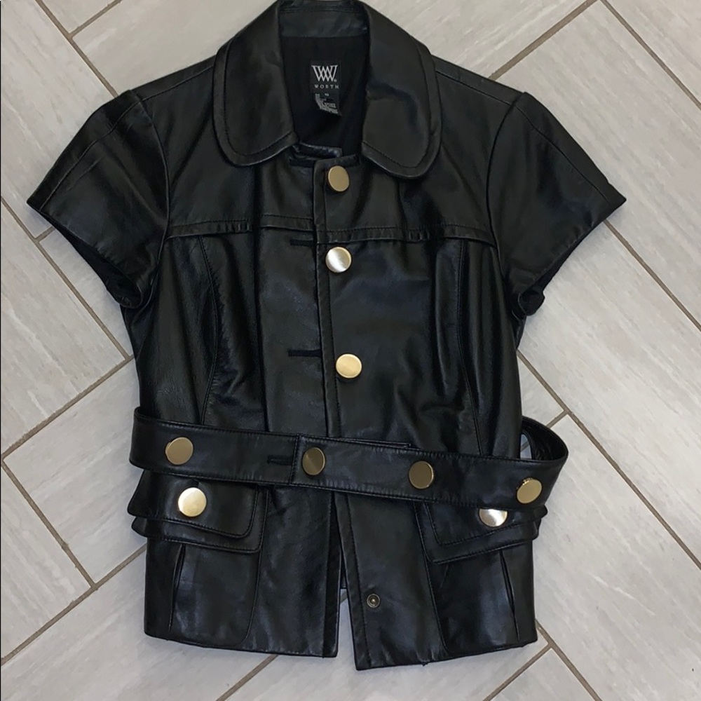 Leather shirt